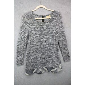 Princess Vera Wang Long Sleeve Tunic Sweater-Size Medium-Back Zip